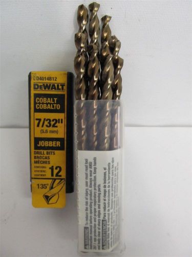 DeWalt DD4014B12, 7/32&#034;, Cobalt Jobber Length Drill Bit - 12 each
