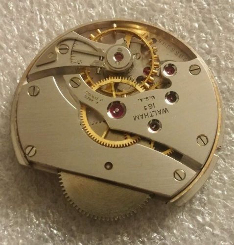 Mosler time lock movement escapement, Waltham 16S w/ spacing ring. Working great