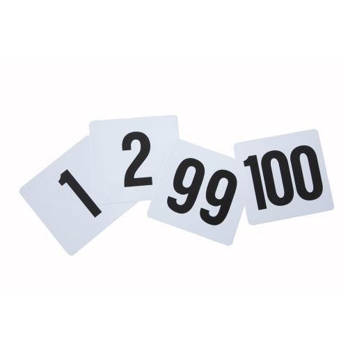Winco TBN-100, 4x3.75-Inch Plastic Table Numbers, No.1-100
