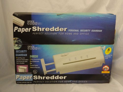 Leader Light Ltd. Office 1000, H-1006 Paper Shredder New In Box b