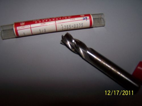 New York Twist Drill Co - Size: 3/8&#034; - Type 1755-0375 - Cobalt Single End Mill