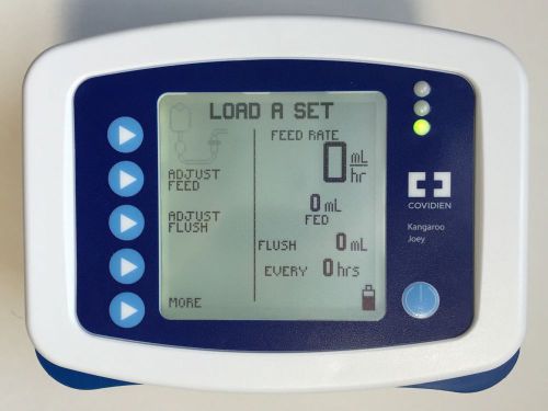 Covidien Kangaroo Joey Enteral Feeding Pump with Pole Clamp &amp; Plug *MINT*