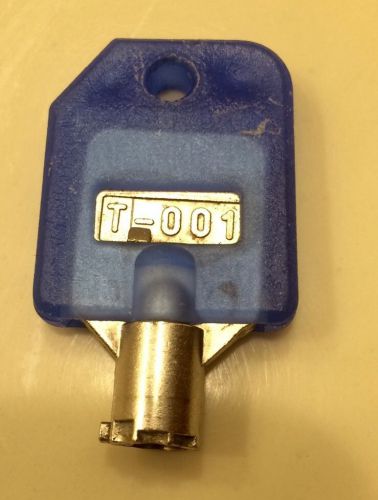 Tubular Lock Key T-001 BLUE for 1800 Candy Machines, 1-800 Vending Machine