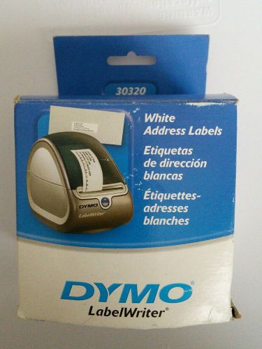 DYMO 30320, WHITE ADDRESS LABELS,SELF-ADHESIVE, 1 1/8&#034; X 3 1/2&#034;