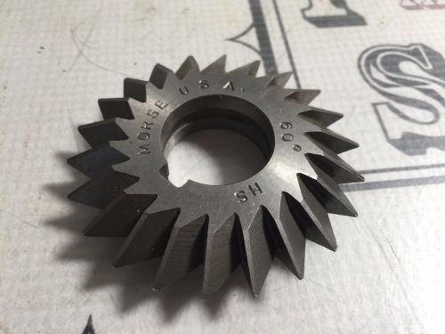 Morse 2-3/4&#034; x 1&#034; x 60° double angle mill milling cutter slot slotting blade for sale