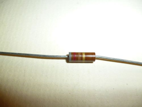 Resistor - lot of 5 - 820 ohm - 1/2 watt  - carbon comp 5%