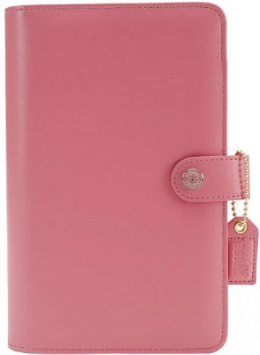 Webster&#039;s Pages-Color Crush Personal Pink Leather Binder