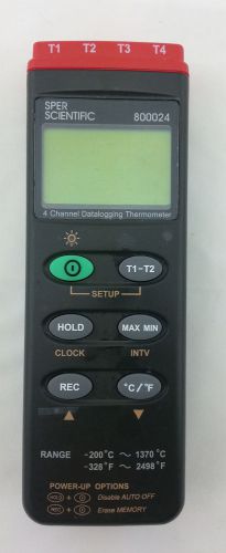 Sper scientific type k - 4 channel datalogging thermometer &amp; accessories  800024 for sale