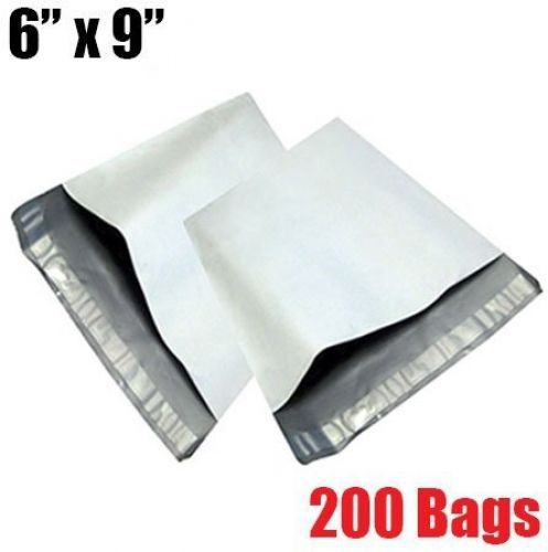 iMBAPrice? 200 6x9 WHITE POLY MAILERS ENVELOPES BAGS 6 x 9