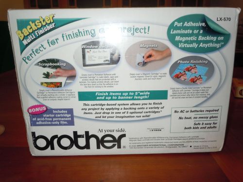 Laminating Machine &amp; Adhesive Cartridge Brother Backster Laminator LX-570 NIB