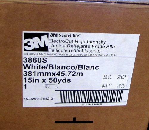 ^^3M 3860S SCOTHCAL ELECTROCUT FILM - SIGN WHITE 15&#034;X50YDS -  (#11)