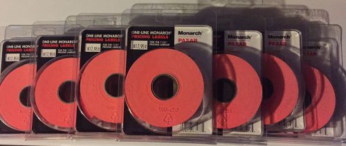 (10) Brand New Monarch 925075 Price Labels, For Model 1131, 2500 ct, Fluor. Red!