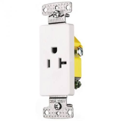 Decorator receptacle single self grounding 20a almond receptacles and switches for sale