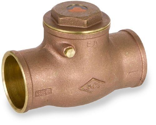 Smith-cooper international 9192 series brass swing check valve, 1&#034; solder end for sale