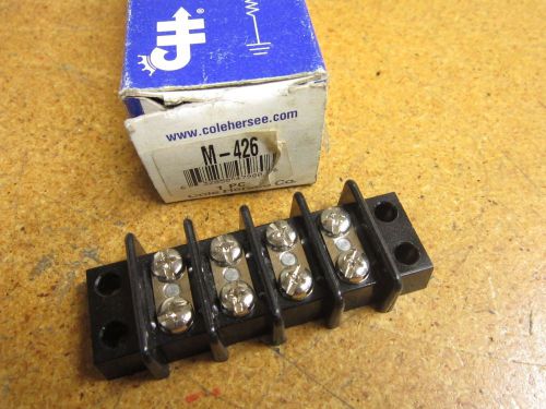 Cole Hersee M-426 4 Gang Terminal Block New (Lot of 2)
