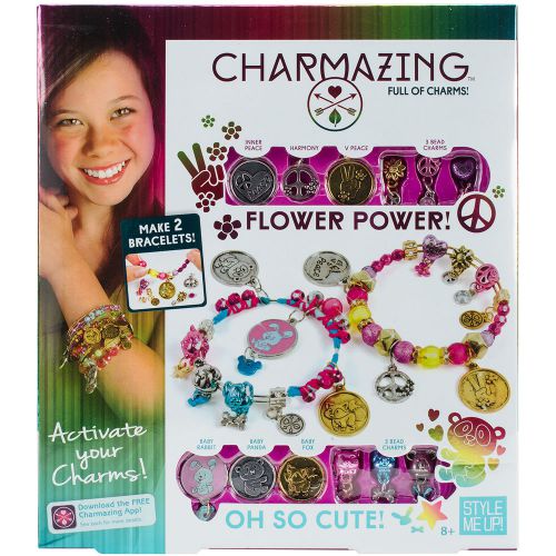 Charmazing full of charms! kit-oh so cute!/flower power! for sale