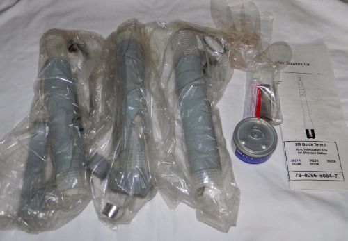 3M 5624K QT-II COLD SHRINK SILICONE TERMINATION KIT INDOOR CABLE 3 TERMINATIONS