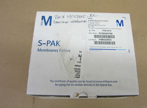 MILLIPORE S-PAK MEMBRANE FILTER HCWG047S6