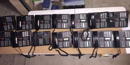 Lot Of 13 Nortel Meridian Norstar M7310  Black Display Telephone  Used