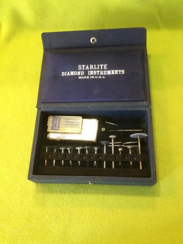 Lot Vintage Dental Tools Dentist Starlite Diamond Instruments Crescent Tempryte