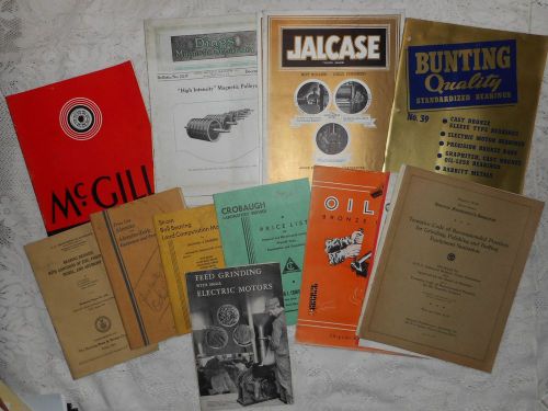 Vintage lot of circa 1930-1940 bearing catalogs &amp; publications, etc. for sale