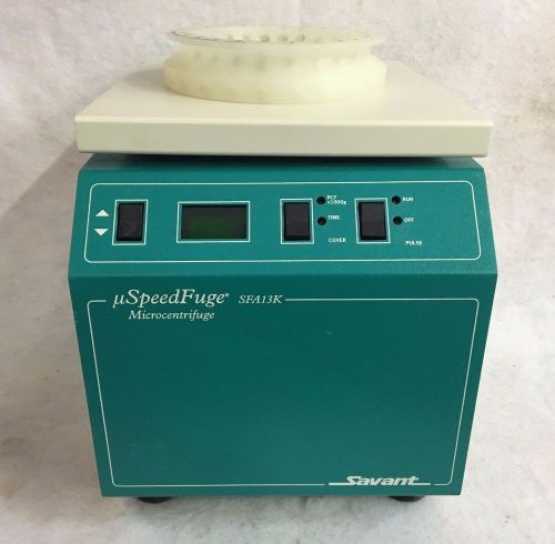 Savant uSpeedFuge SFA13K-120 Microcentrifuge w/ Rotor Model RSA-24