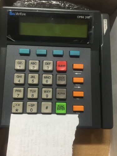 Verifone Omni 396 Credit Card Machine Used With Power Supply