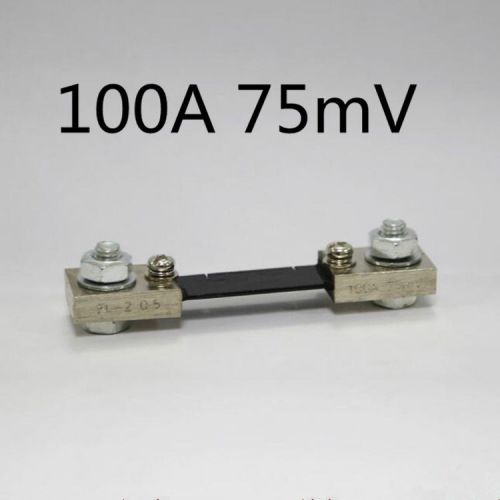 Manganin 100A 75mV DC Current Shunt Current Transformer Amperage Amp Resistor