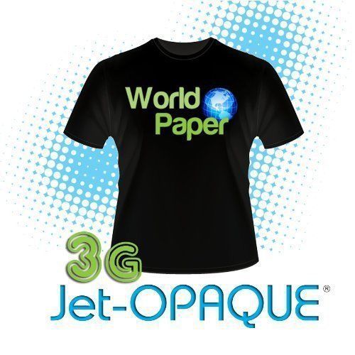 Inkjet-3g dark jet opaque heat transfer paper sheets 8.5x11 50  t shirt for sale