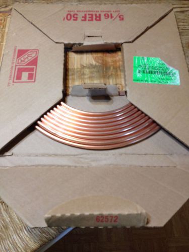 Copper tubing for refrigeration/brake line/fuel or oil line 5/16 OD -50 Feet