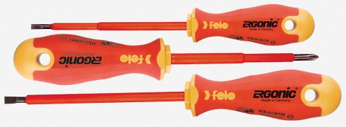 Felo 53175 Ergonic Insulated 3 piece set Slotted &amp; Phillips