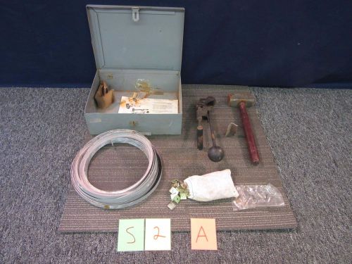 PUNCH LOK PIPE HOSE CLAMP STRAPPING TOOL MILITARY B145A SHIPPING BUNDLE USED A