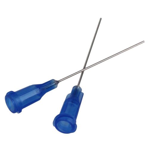 100pcs 1.5 inch 22ga blunt dispensing needles adhesive glue syringe needle tips for sale