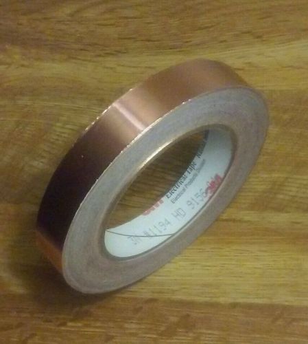 Genuine 3m copper foil electrical tape #1194 3/4&#034; x 36 yards 1 roll for sale