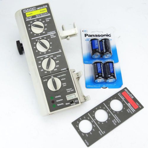 Baxter infus or &amp; l 02 propofol label_bard syringe pump_infusion iv_o r w/ clamp for sale