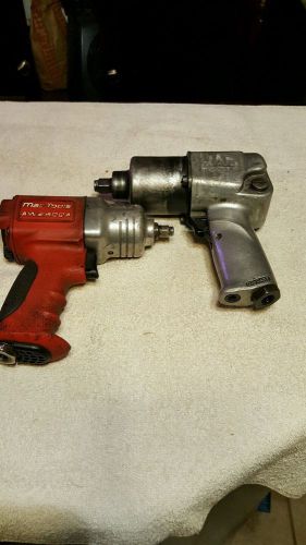 Mac tools aw280qa 3/8&#034; drive twin clutch air impact wrench @ aw434m 1/2 impact for sale