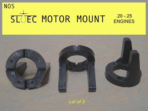 SLEC Model Engine Motor Mounts For .20 to .25 Engines ~ LOT of 3 NOS