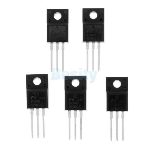 5pc n-channel power mosfet 5n60 low gate charge 4.5a 600v to-220 package quality for sale