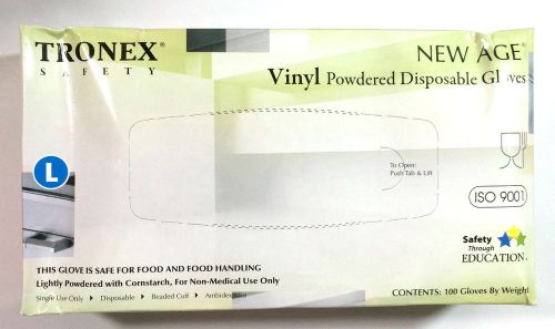 Tronex Vinyl Powdered Examination Gloves 8264-30 Large 5 Boxes of 100