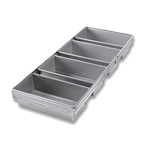 Chicago Metallic 49415 Bread Pan Set 10-23/32&#034; x 26&#034; x 3&#034; 4-on 26 gauge...