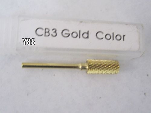 CB3 Gold Titanium Nitride 1/4&#039;&#039; Lathe Burr Bit Dental Lab