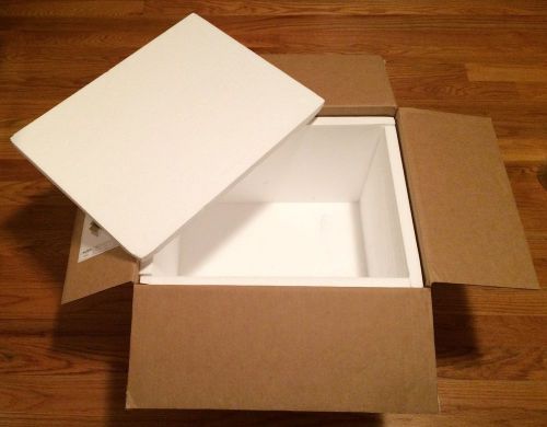 Styrofoam/EPS Insulated/Lined AcuTemp Shipping Box Cooler 22&#034; x 17.5&#034; x 16&#034;