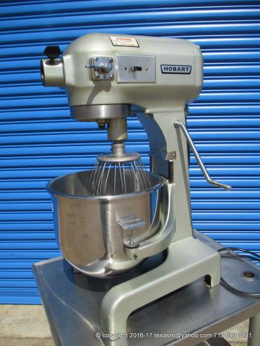 HOBART 20QT  A200 Dough Planetary Mixer With New Bowl, 1 wire whisk