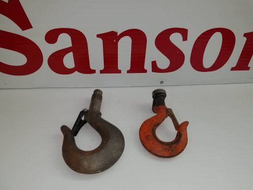 Lot of 2 unknown MFG Industrial Hooks - Pully - Hoisting - Great Deal! SansonNW