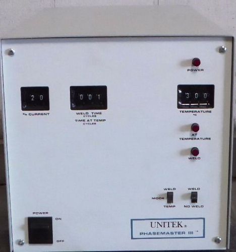 K131835 Unitek Phasemaster III Model: 1-220-01; Welding Power Supply