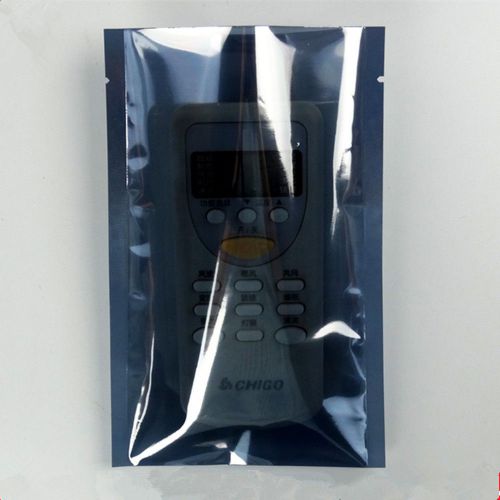 Open anti-static shielding bags hard drives plastic led packing silver gray bag for sale