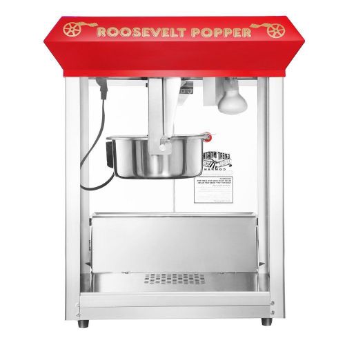 Great Northern Roosevelt Top Antique Style Popcorn Popper Machine, 8-Ounce