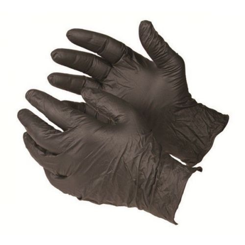 Armor Express 1256861 Nitrile Gloves Powder Free Black - Size Medium