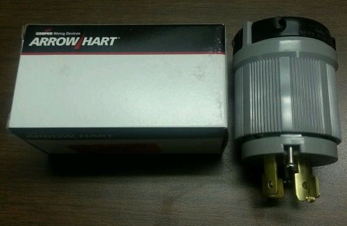 Arrow hart 3-phase 20a 120/208v locking plug 7411c  with weather protective boot for sale