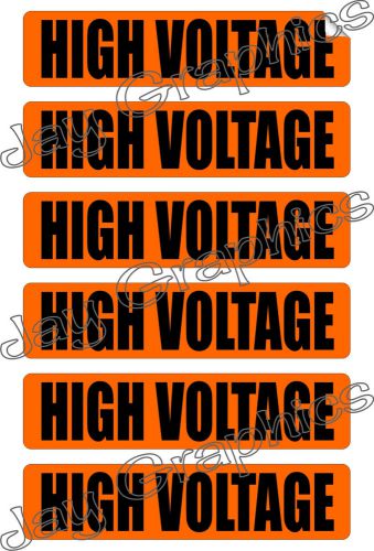 High voltage labels &amp; conduit markers | stickers | decals | electrical 6x for sale